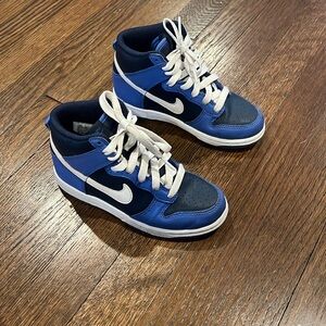 NIKE KIDS HIGH TOPS, gently used, size 12.5 US (UK 12)